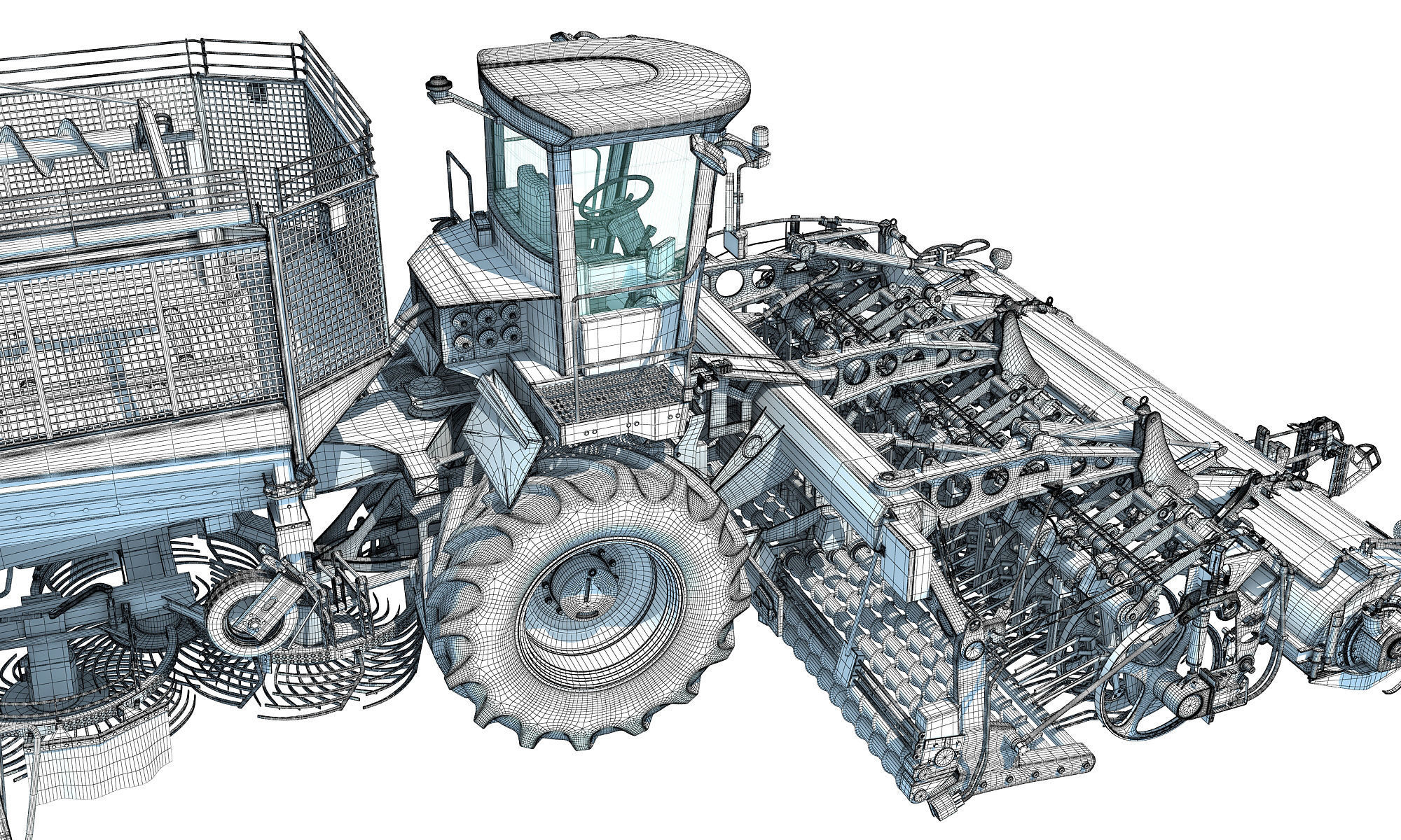 Sugar Beet Harvester Holmer Terra 3D model_3
