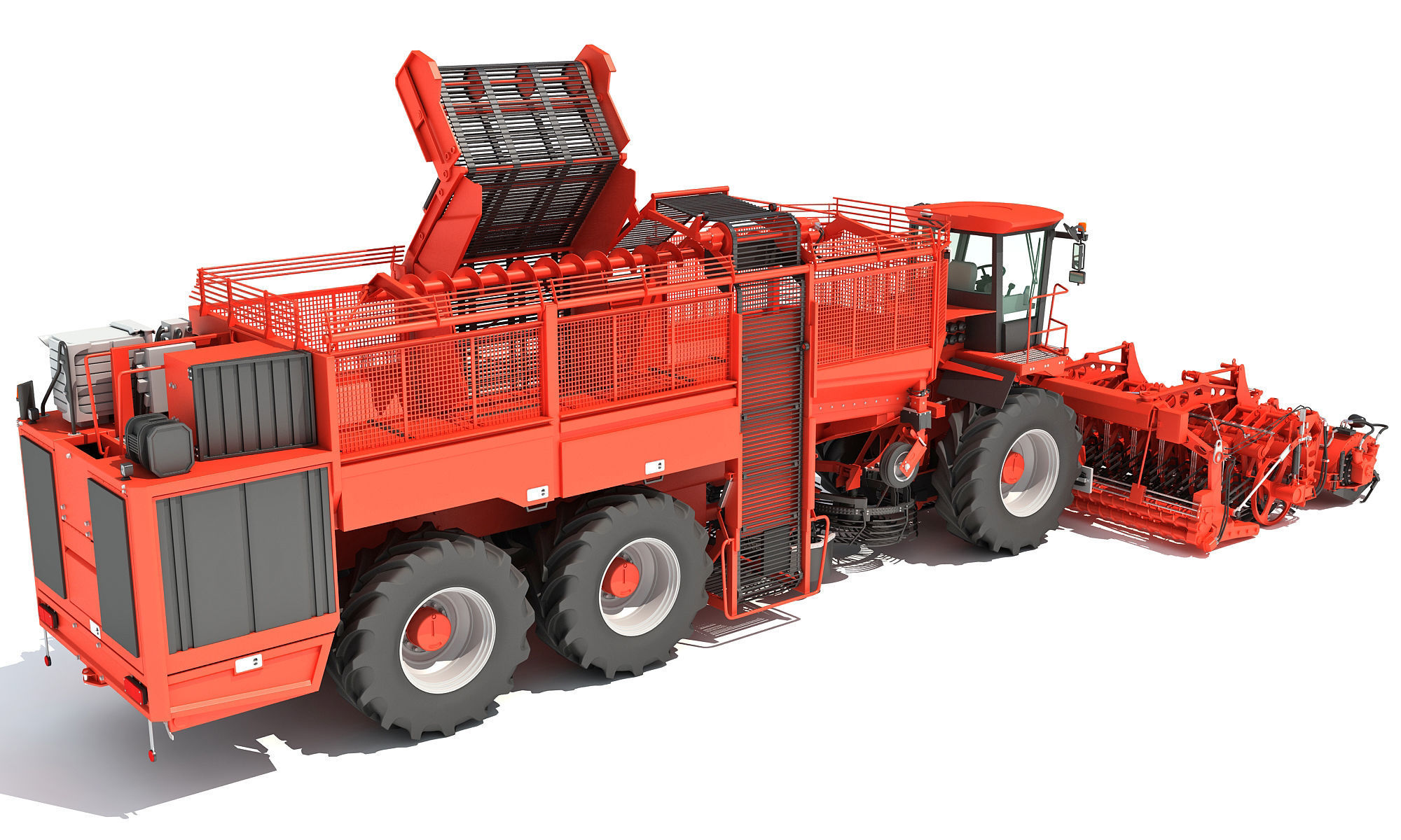 Sugar Beet Harvester Holmer Terra 3D model_2
