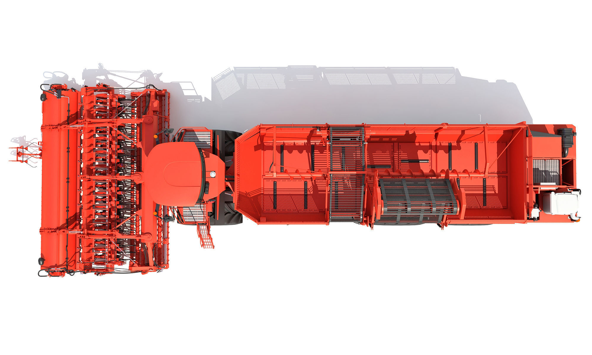 Sugar Beet Harvester Holmer Terra 3D model_15