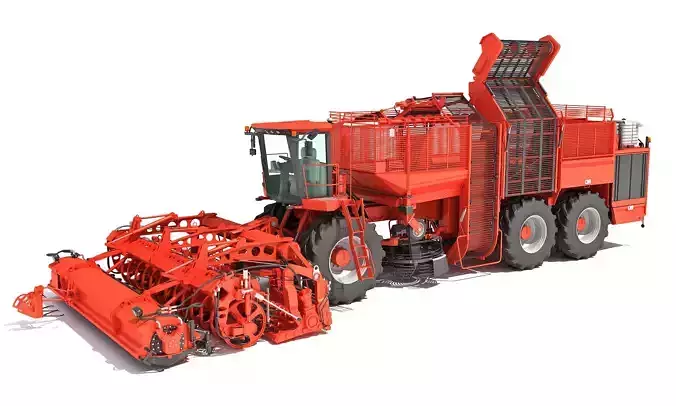 Sugar Beet Harvester Holmer Terra 3D model