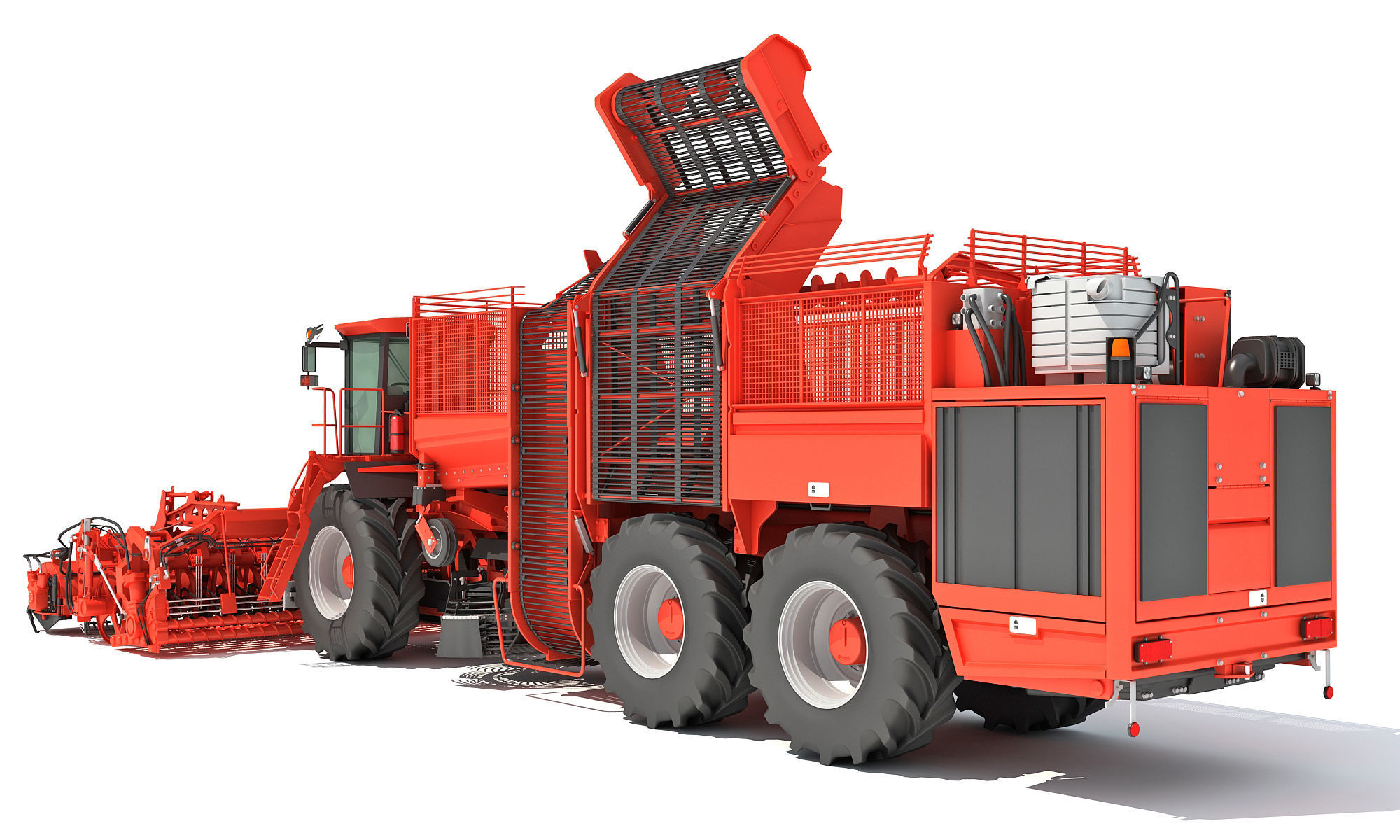Sugar Beet Harvester Holmer Terra 3D model_7