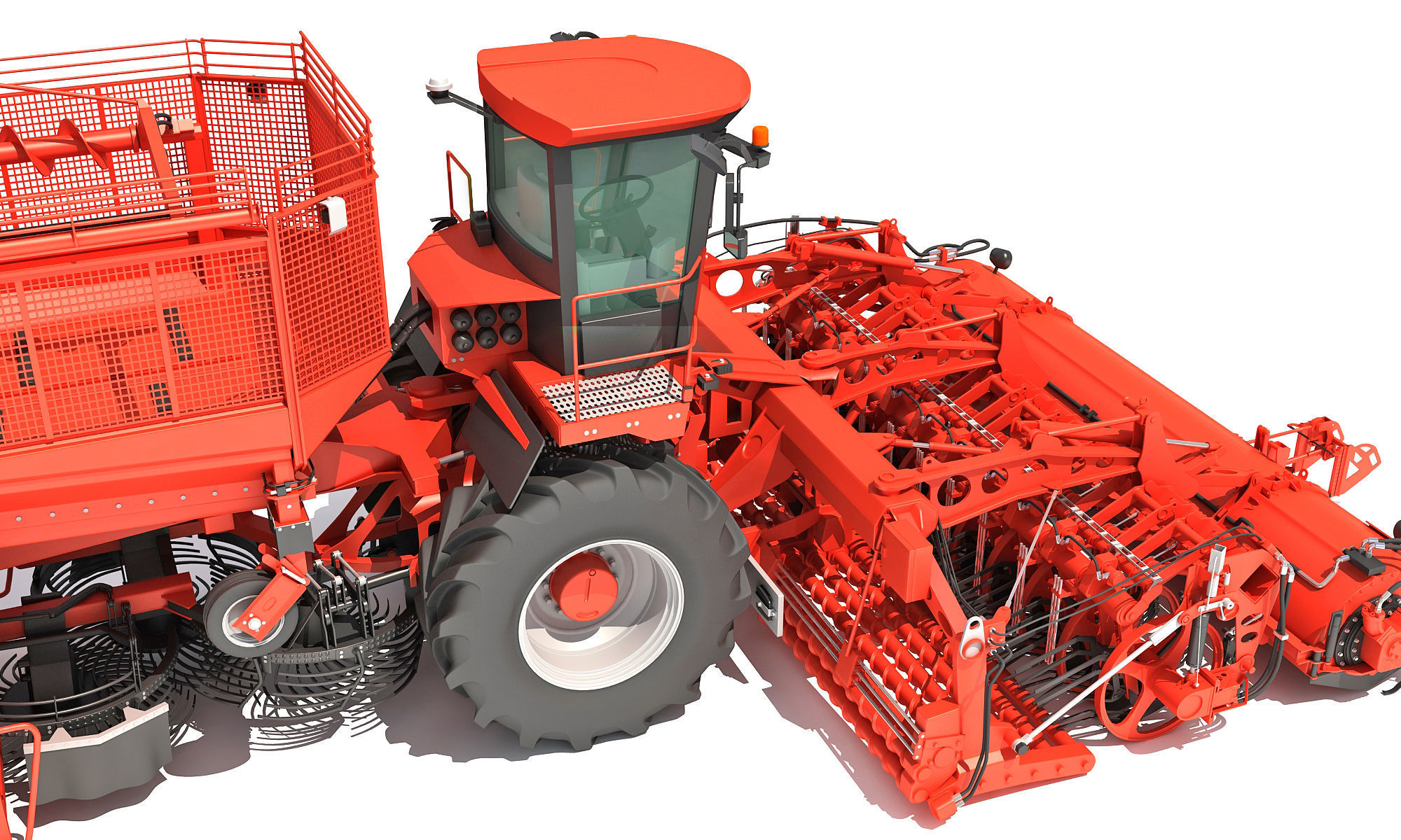 Sugar Beet Harvester Holmer Terra 3D model_21