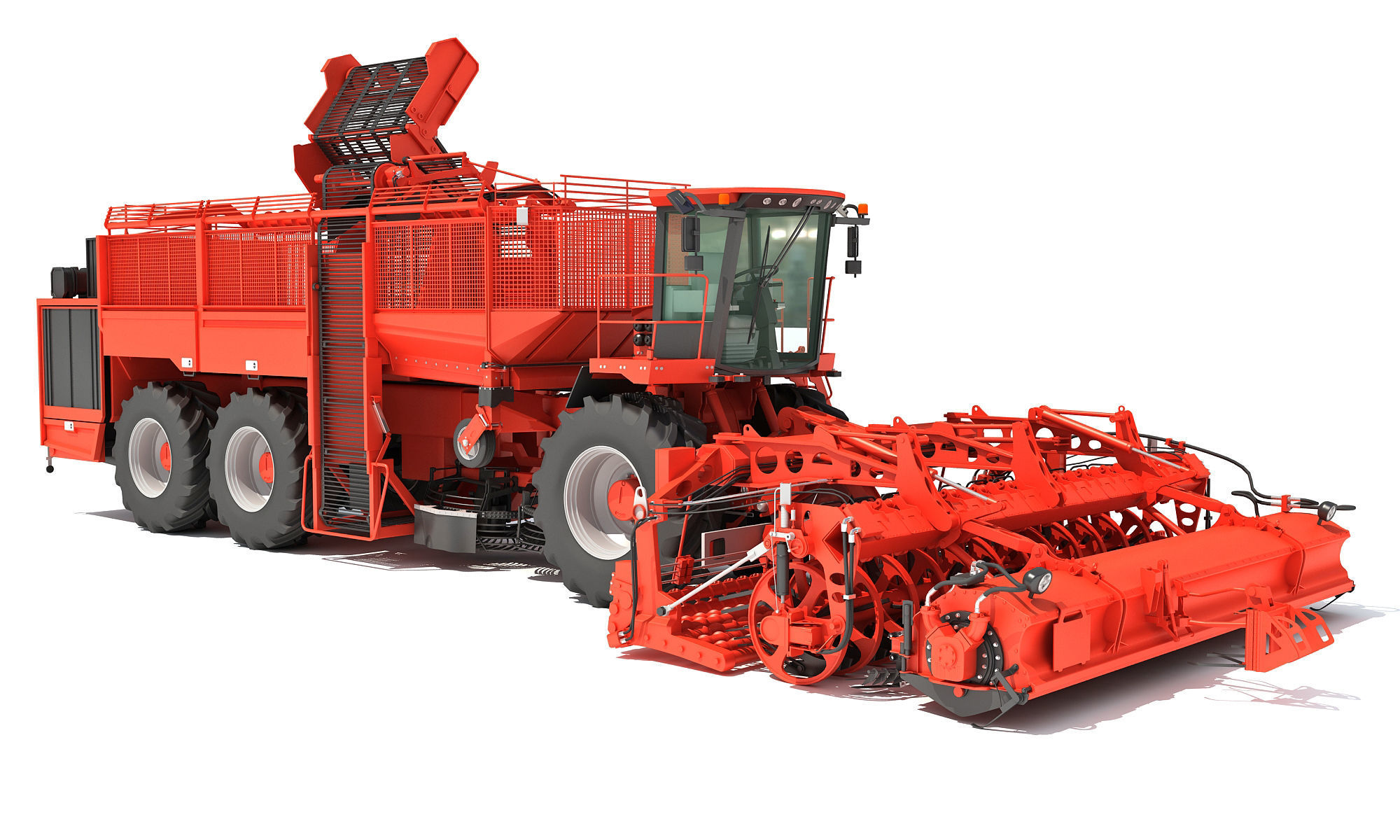 Sugar Beet Harvester Holmer Terra 3D model_4