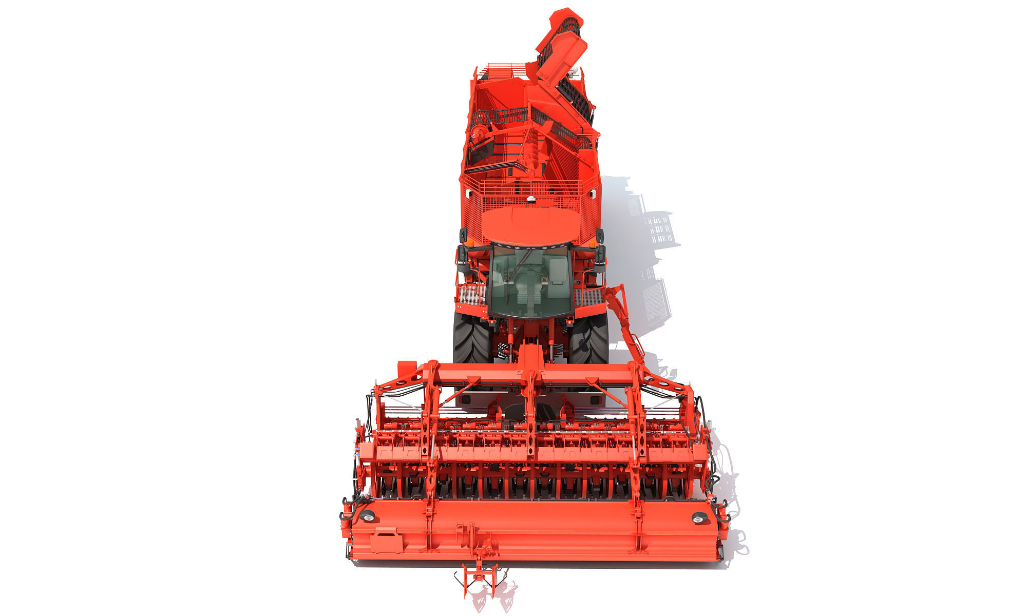 Sugar Beet Harvester Holmer Terra 3D model_13