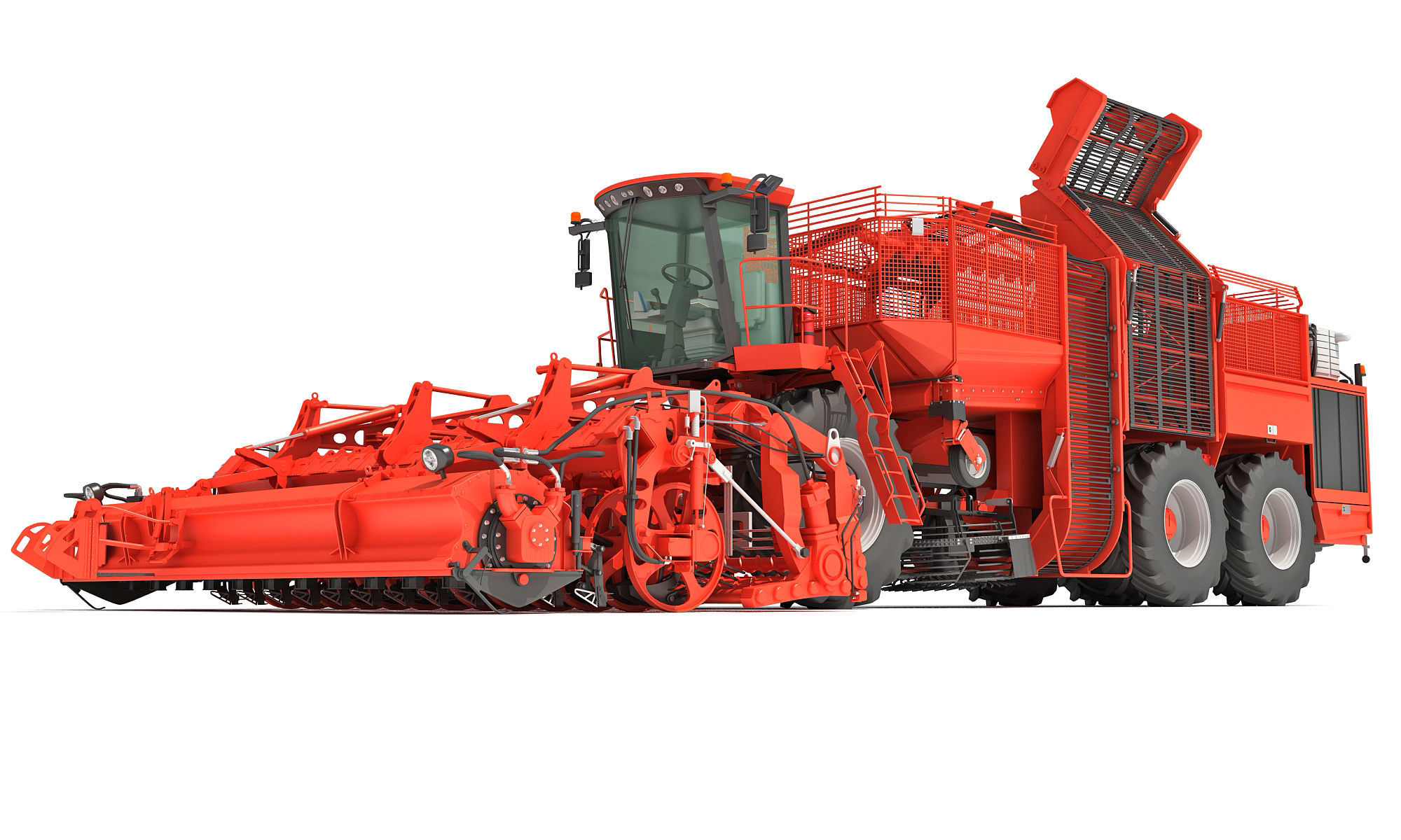 Sugar Beet Harvester Holmer Terra 3D model_14