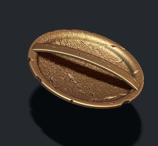 Spartan Shield pendant 3D print model_2