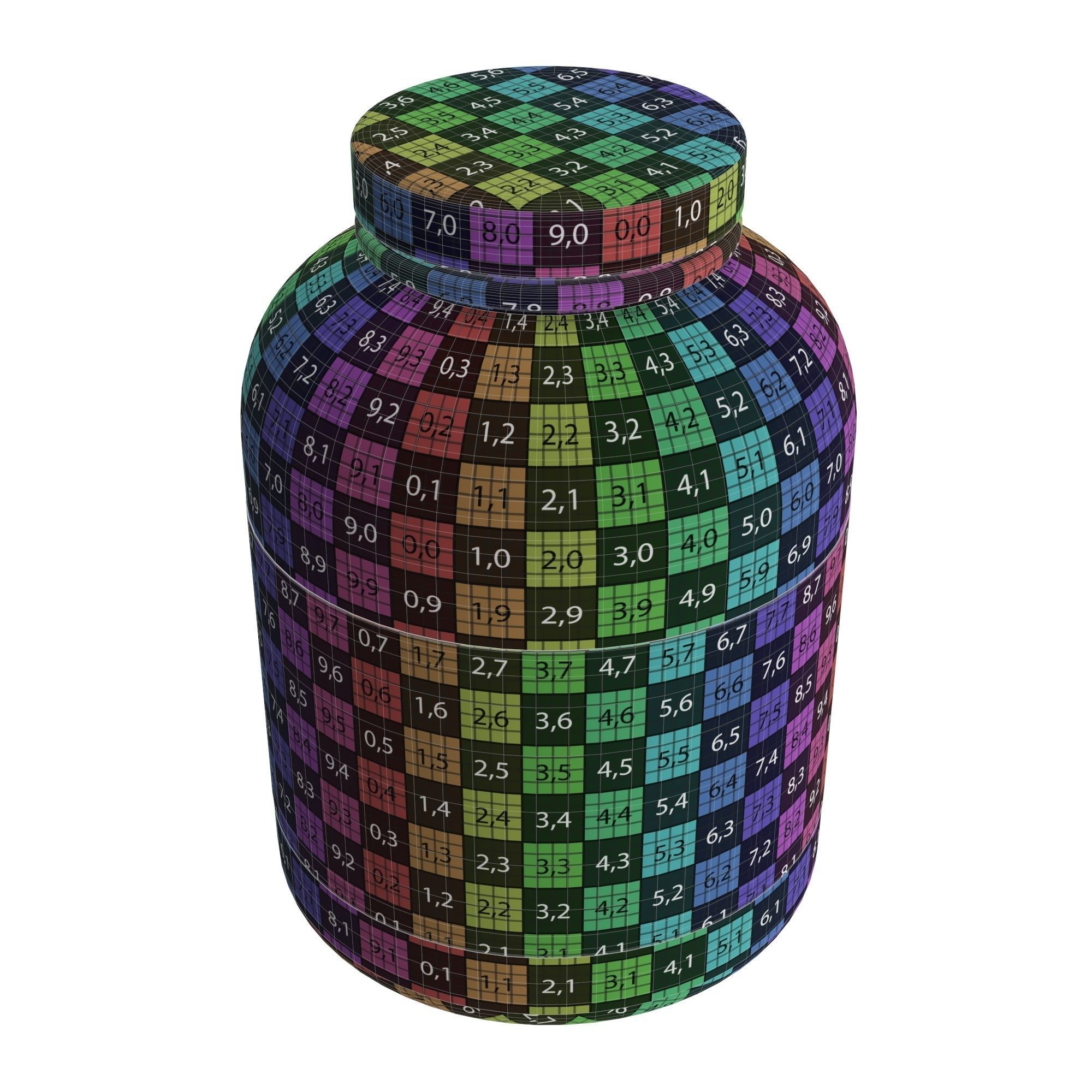 Nutrition Container pack for mockup 3D Model Collection_31