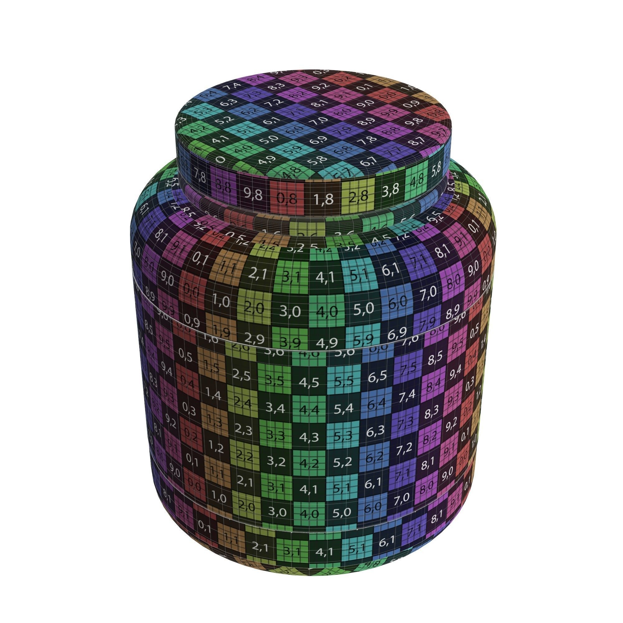 Nutrition Container pack for mockup 3D Model Collection_35