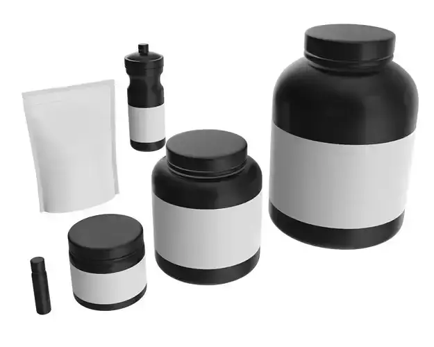 Nutrition Container pack for mockup 3D Model Collection