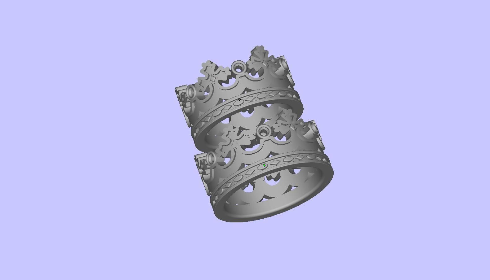  CROWN RING 3D model_3