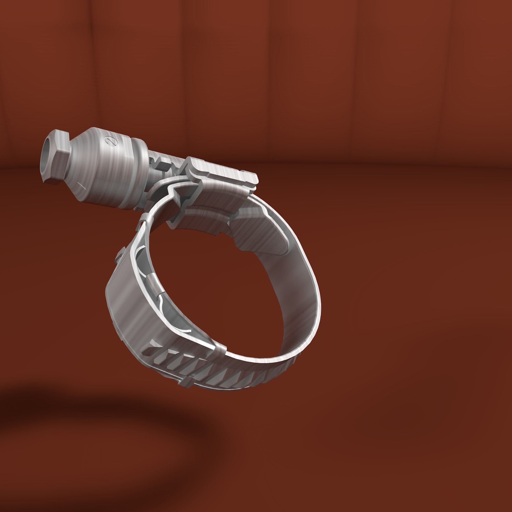 Worm drive clamp 3D model_5