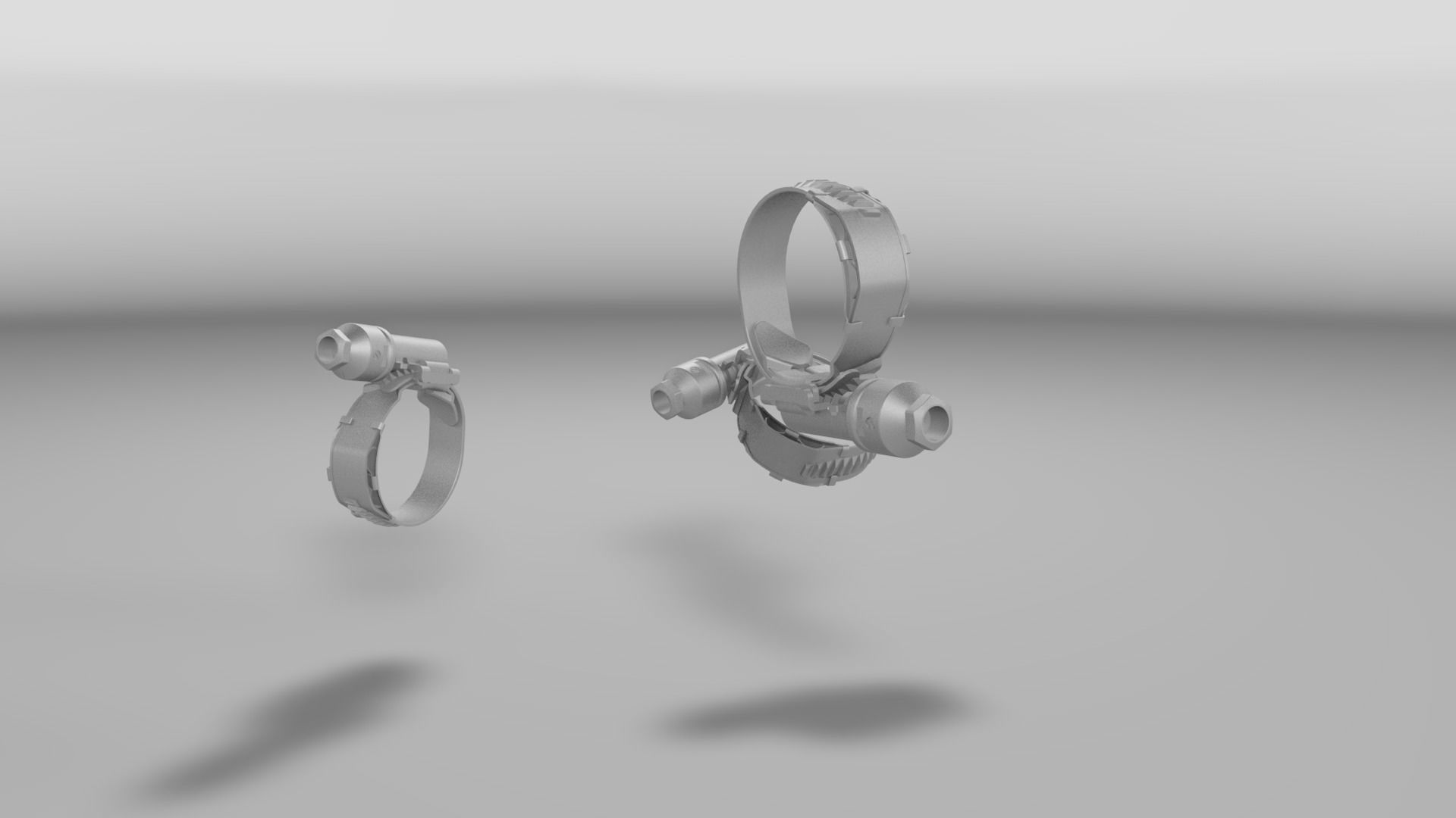 Worm drive clamp 3D model_18