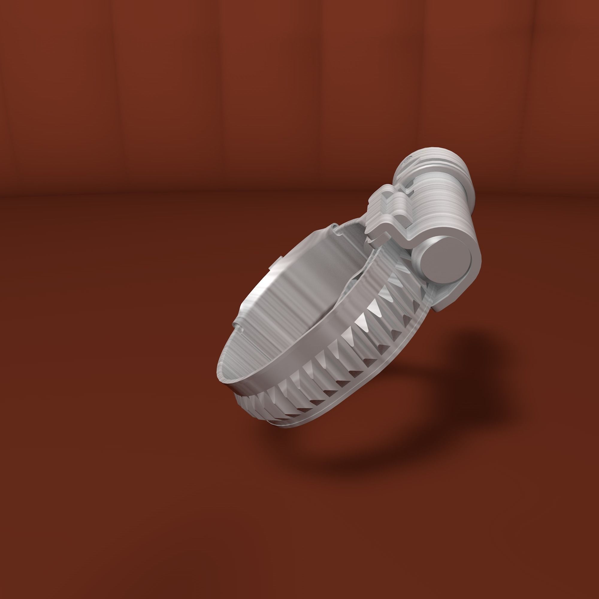 Worm drive clamp 3D model_23