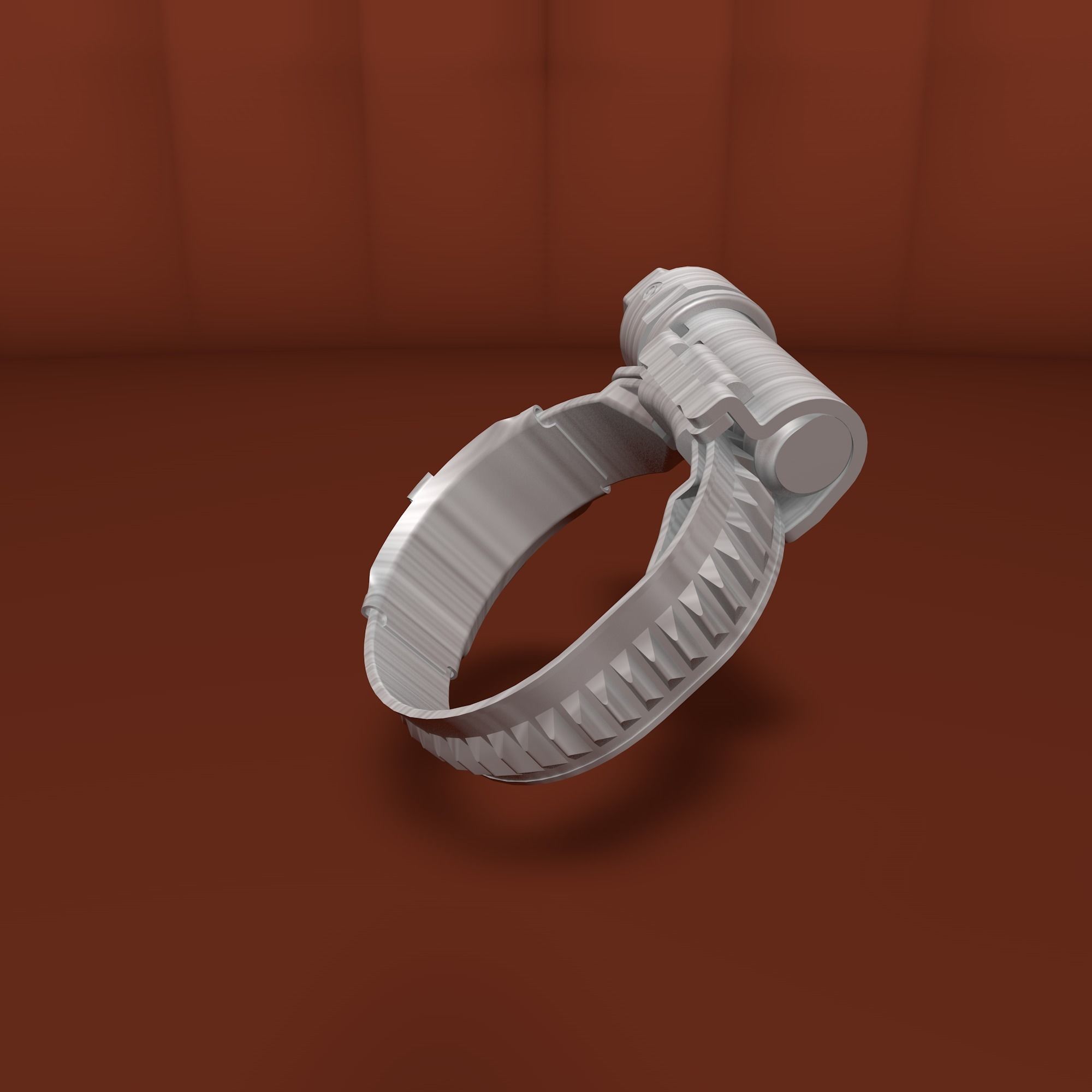 Worm drive clamp 3D model_22