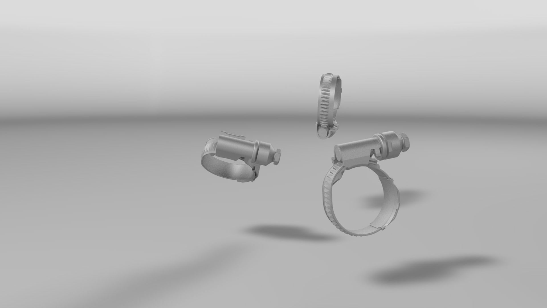 Worm drive clamp 3D model_13