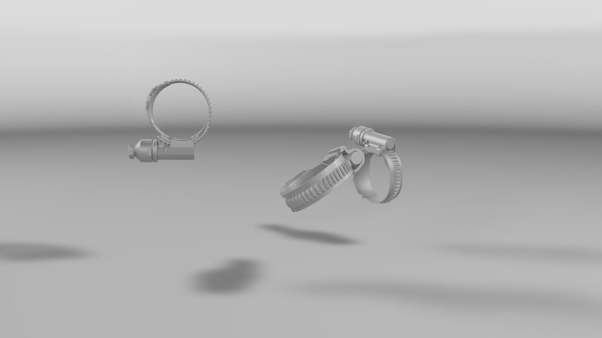 Worm drive clamp 3D model_17