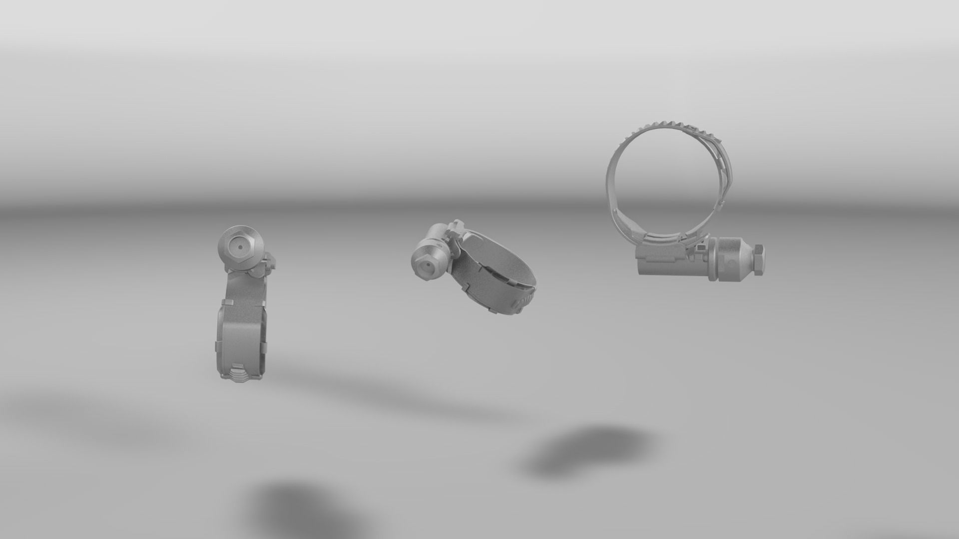 Worm drive clamp 3D model_15