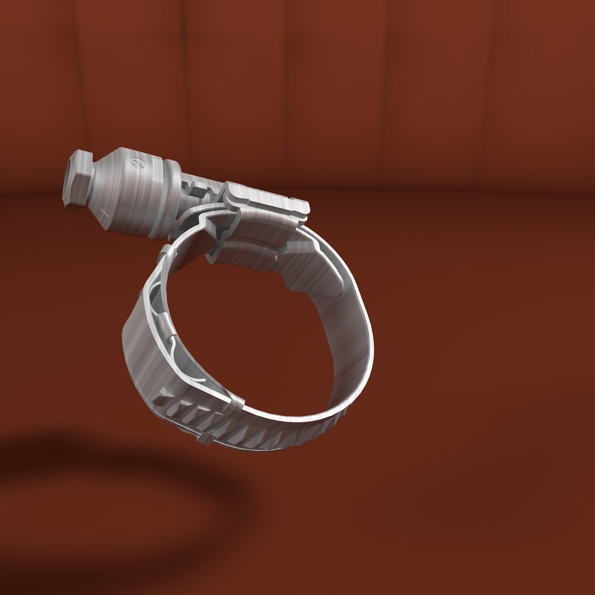 Worm drive clamp 3D model_25