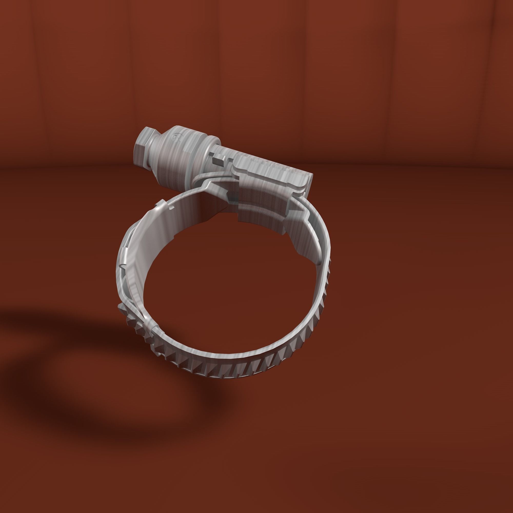 Worm drive clamp 3D model_19