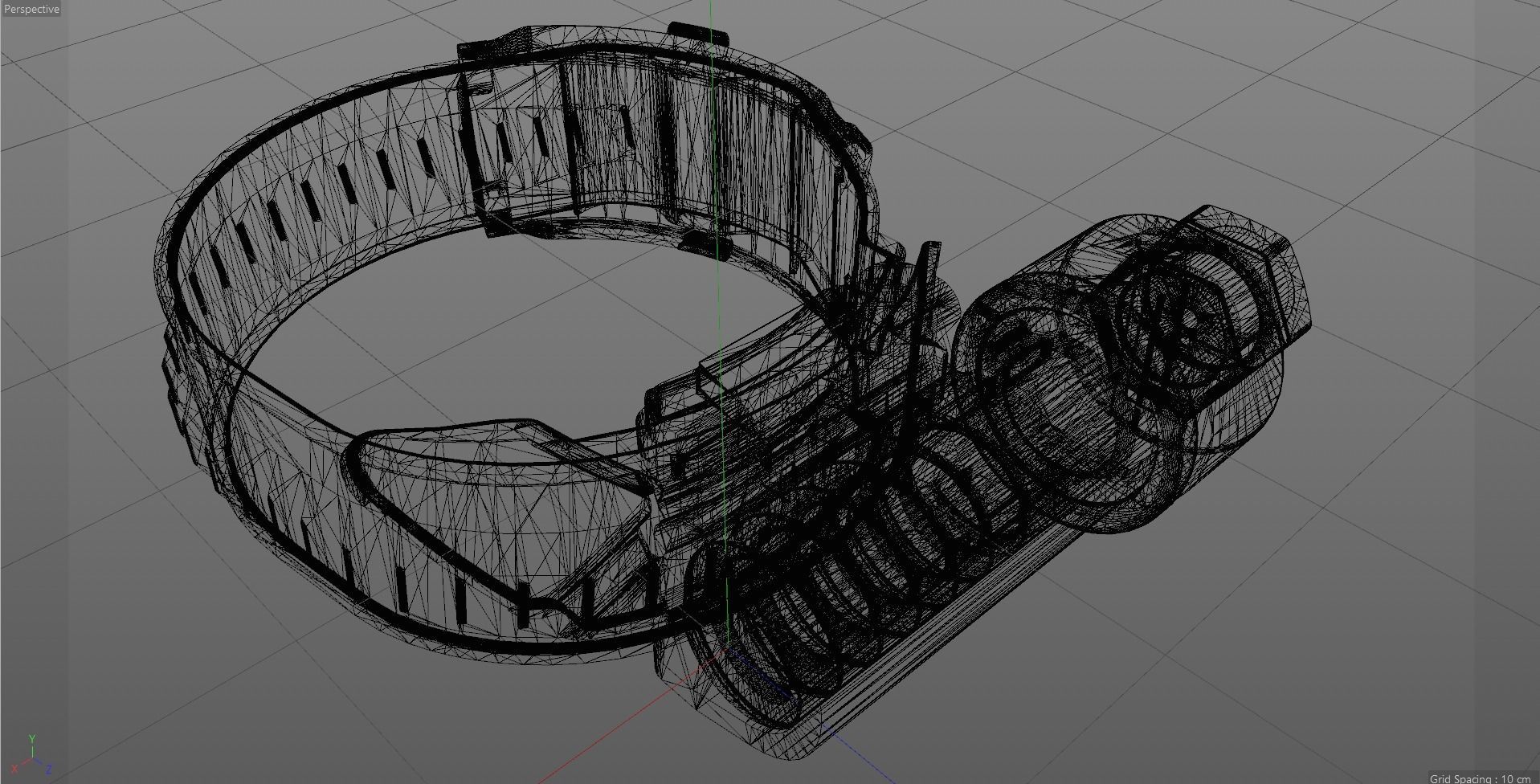 Worm drive clamp 3D model_3