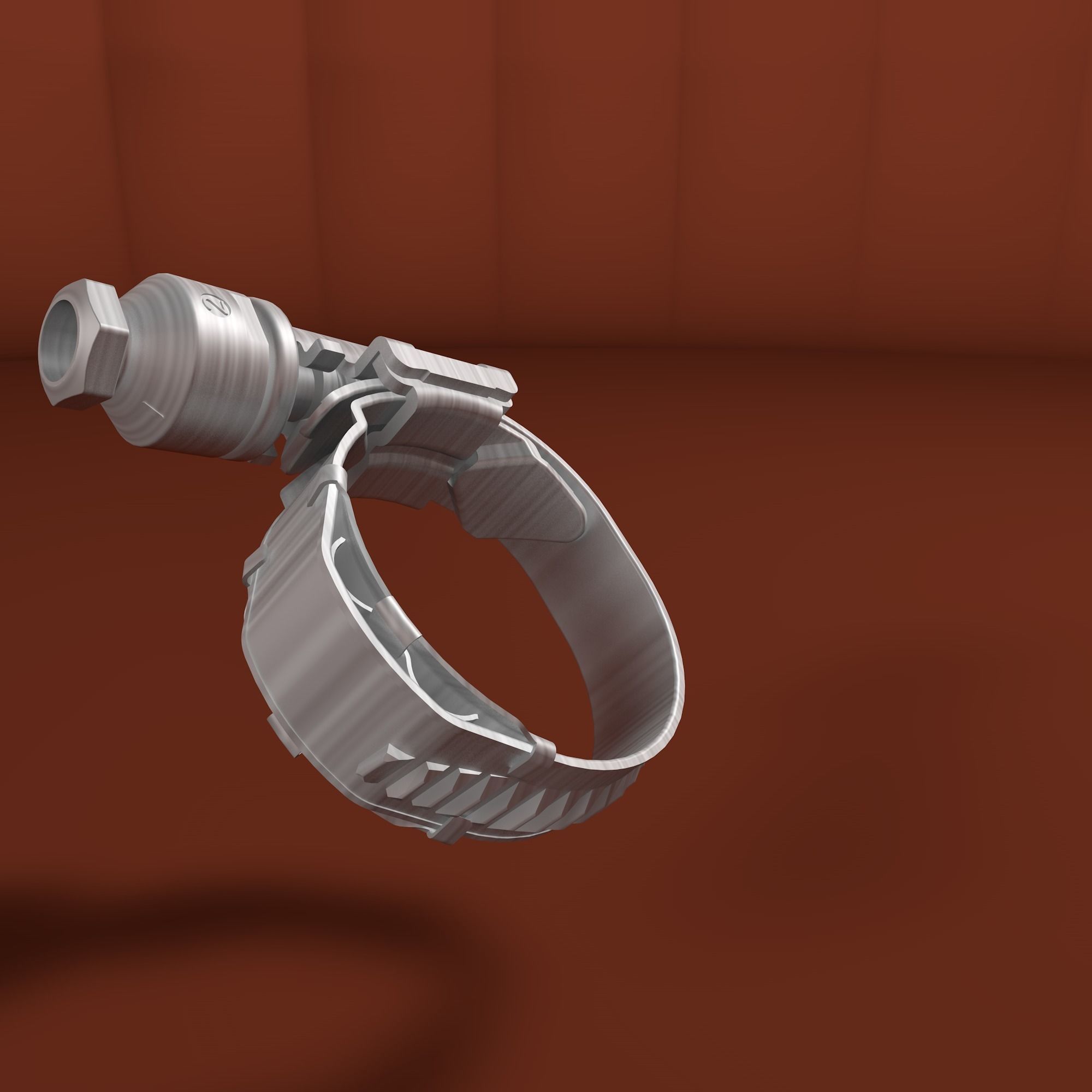 Worm drive clamp 3D model_28