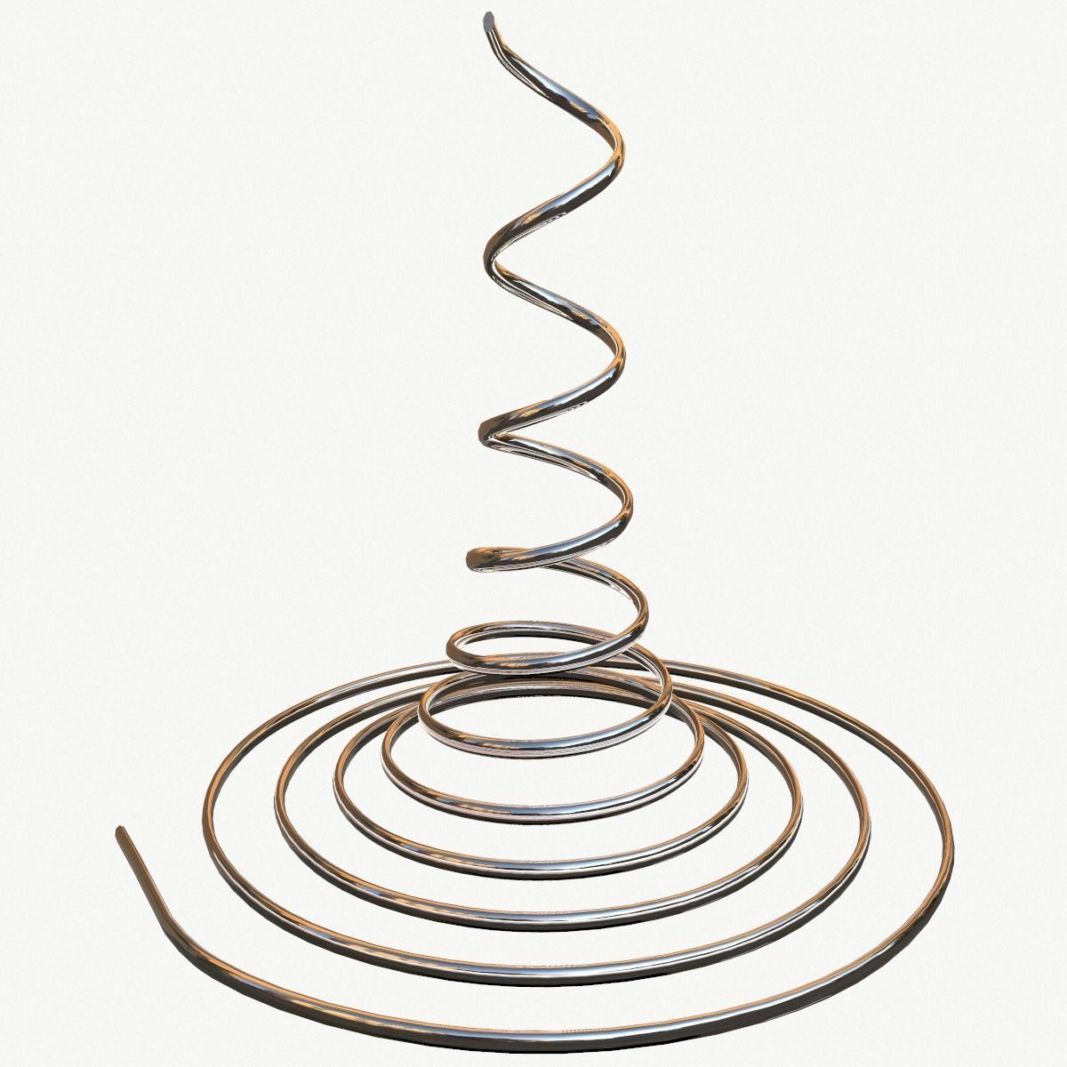 Metal Spiral Spring ULTIMATE COLLECTION  3D model_19