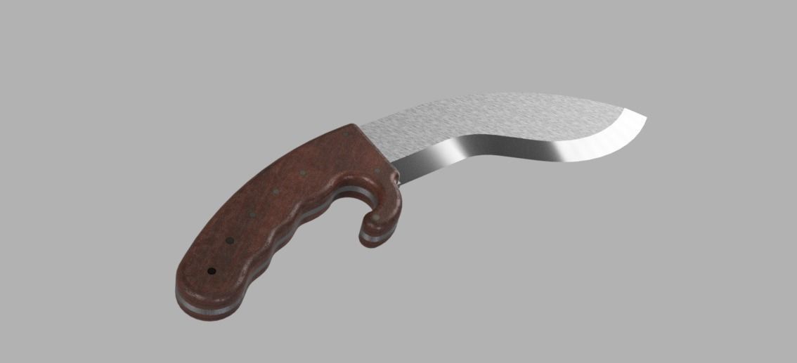 Knife by CHOCHI3D 3D model_1