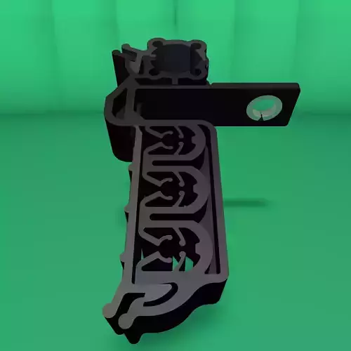 Plastic clamp and anchor for wiring 3D model