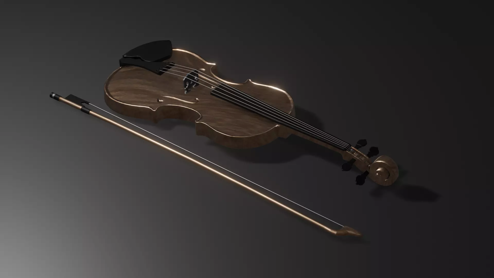 Stradivarius Violin Free 3D model