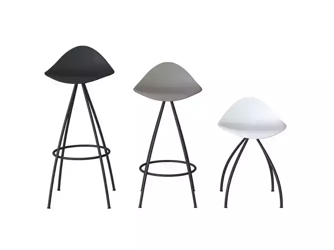 A modern set of chairs and stools by Onda Stua