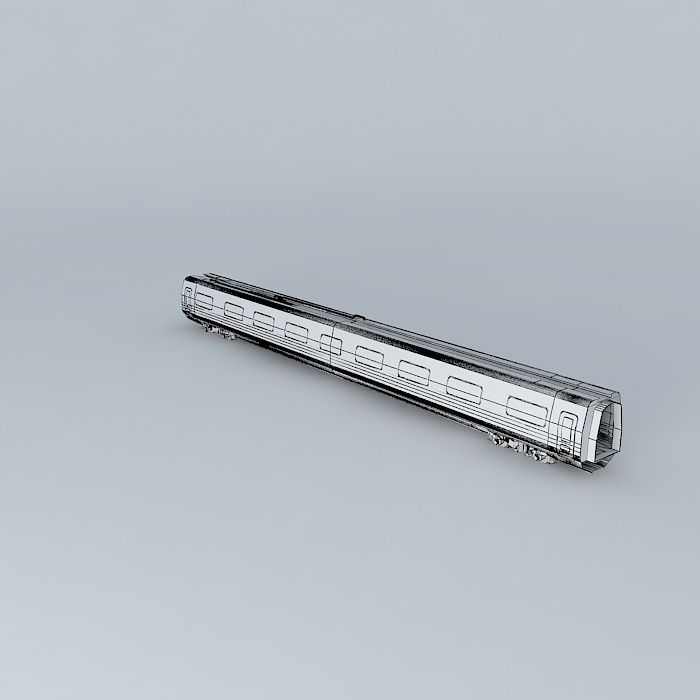 The train SR Free 3D model_3