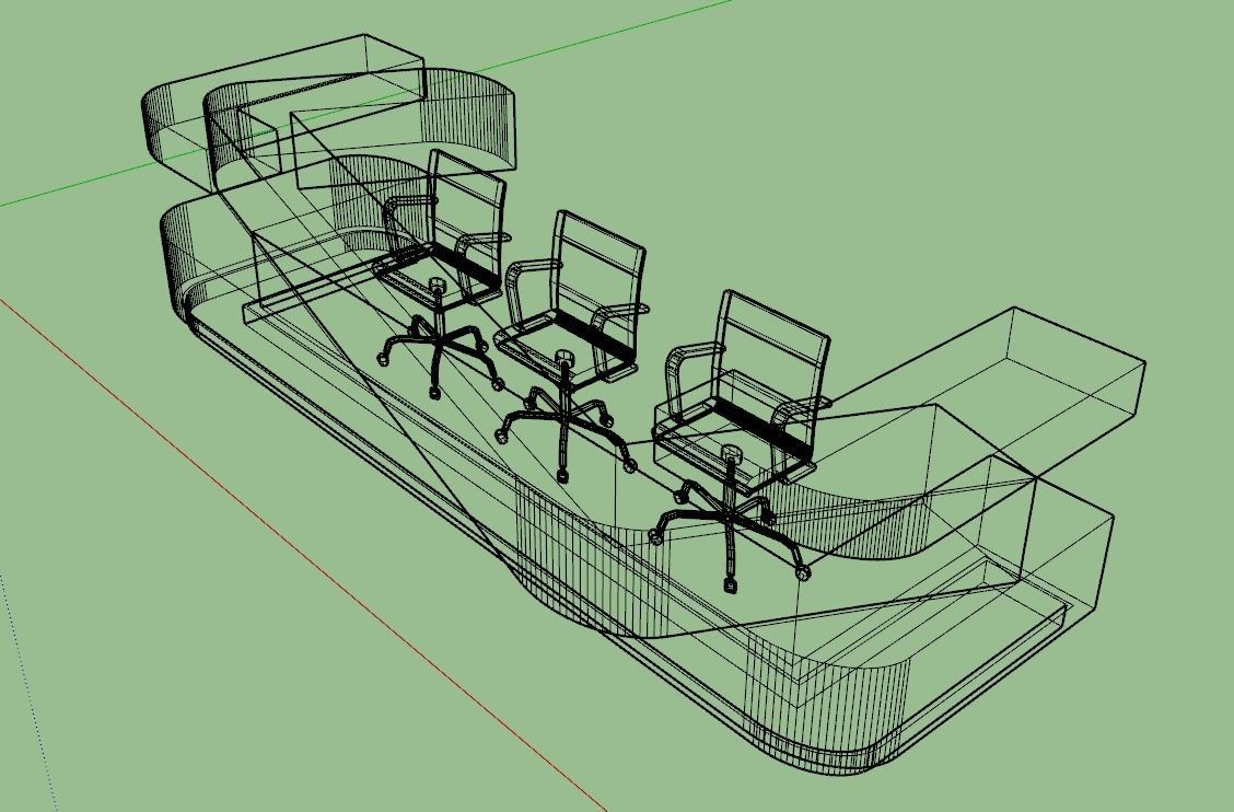 Information Desk 3D model_4