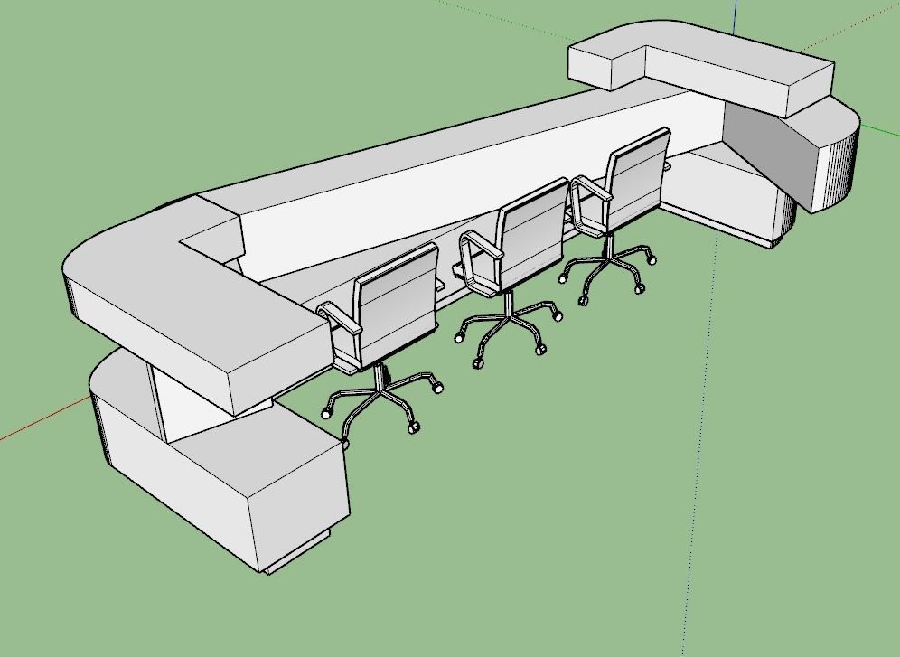 Information Desk 3D model_5