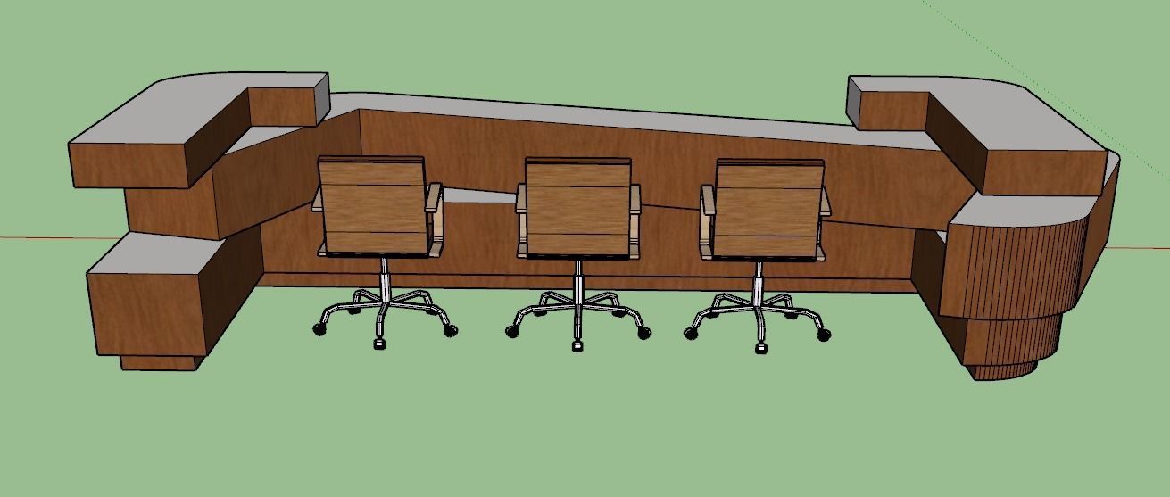 Information Desk 3D model_3