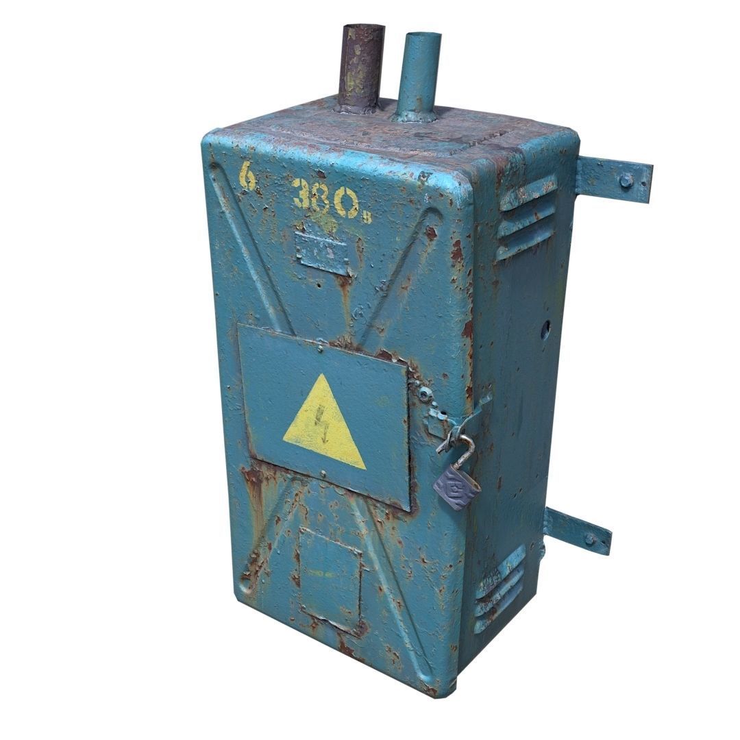 Electrical switch scan 8 Low-poly 3D model_4