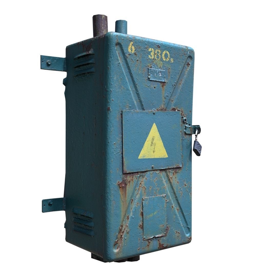 Electrical switch scan 8 Low-poly 3D model_3