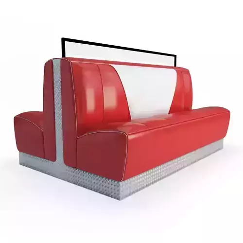 Retro American Bench 3D model