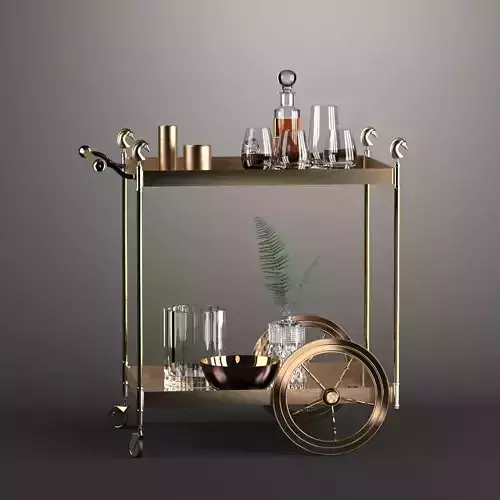 Vintage Bar Trolley