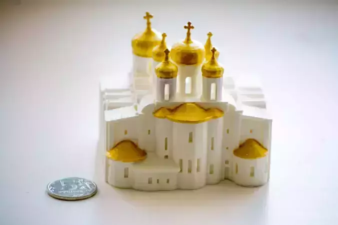 Saint Sophia Cathedral in Novgorod - mini World 3D print model