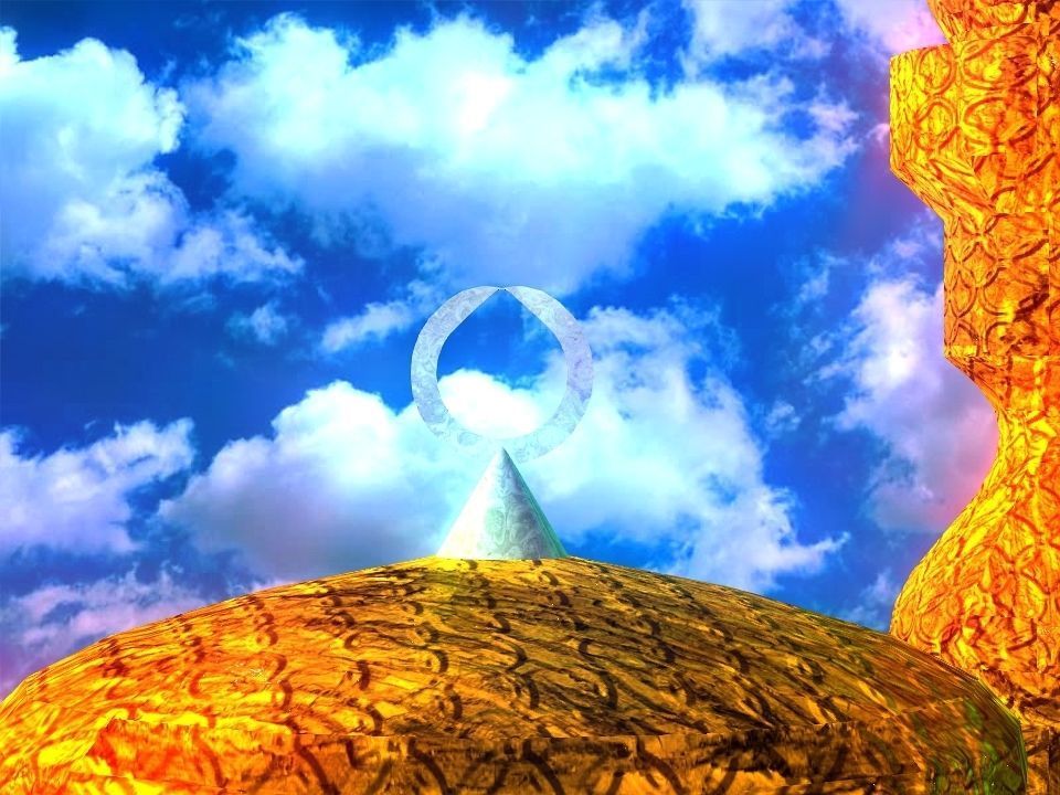 Masjed mosque in sky 3D model_30