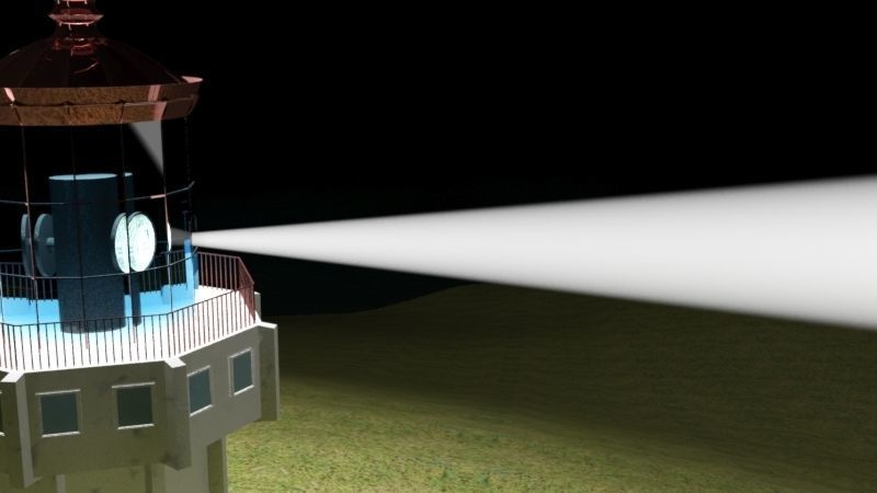 The Istanbul Light House Low-poly 3D model_6