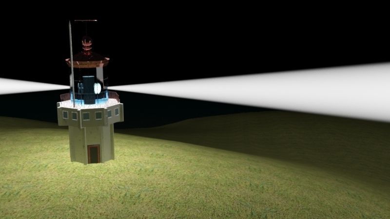 The Istanbul Light House Low-poly 3D model_5