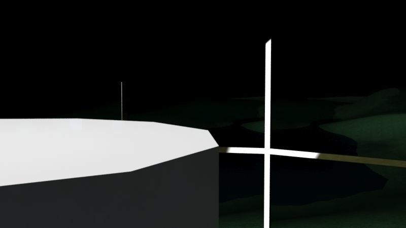 The Istanbul Light House Low-poly 3D model_12