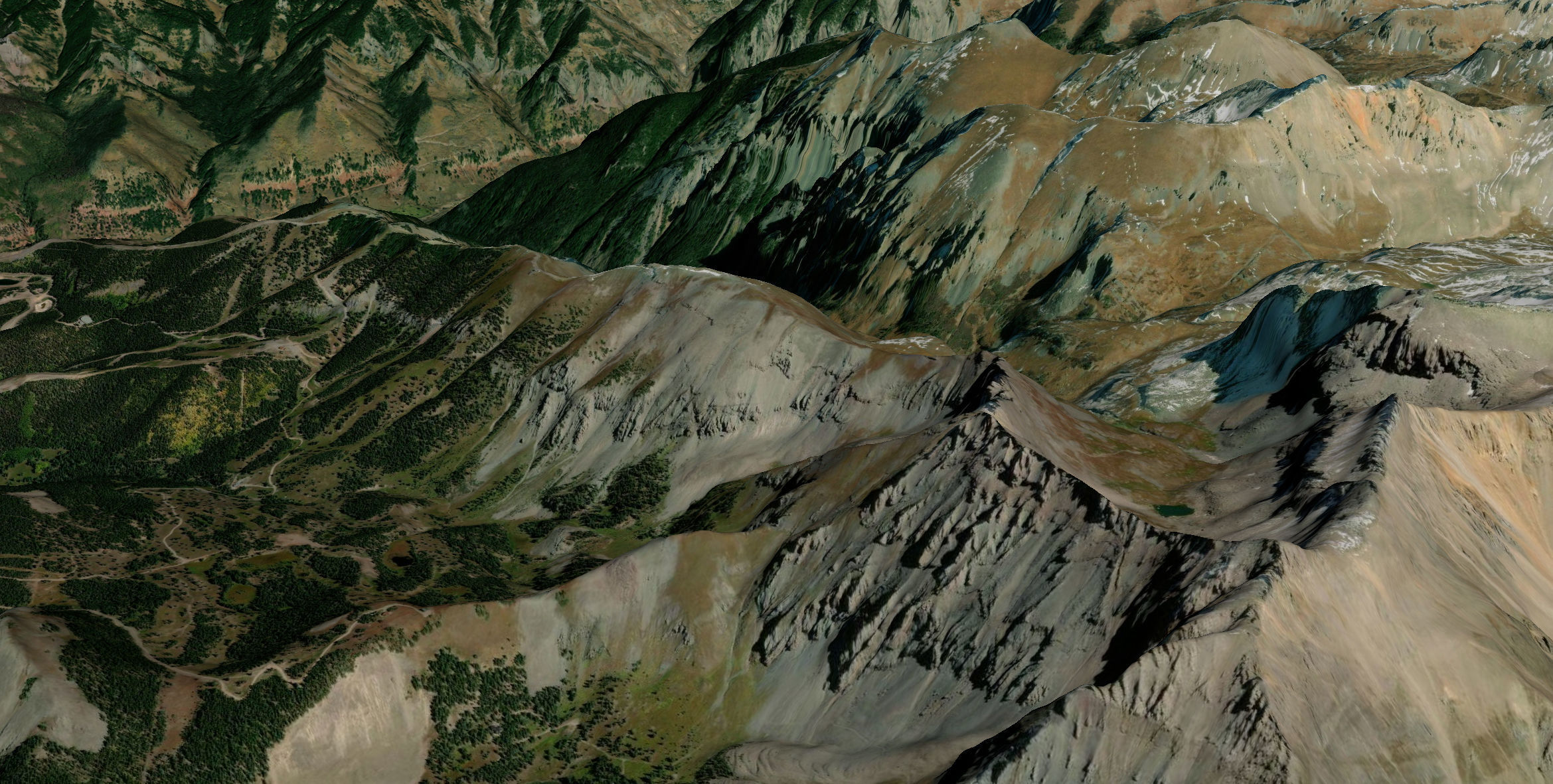 Telluride and mountains 3D model_1