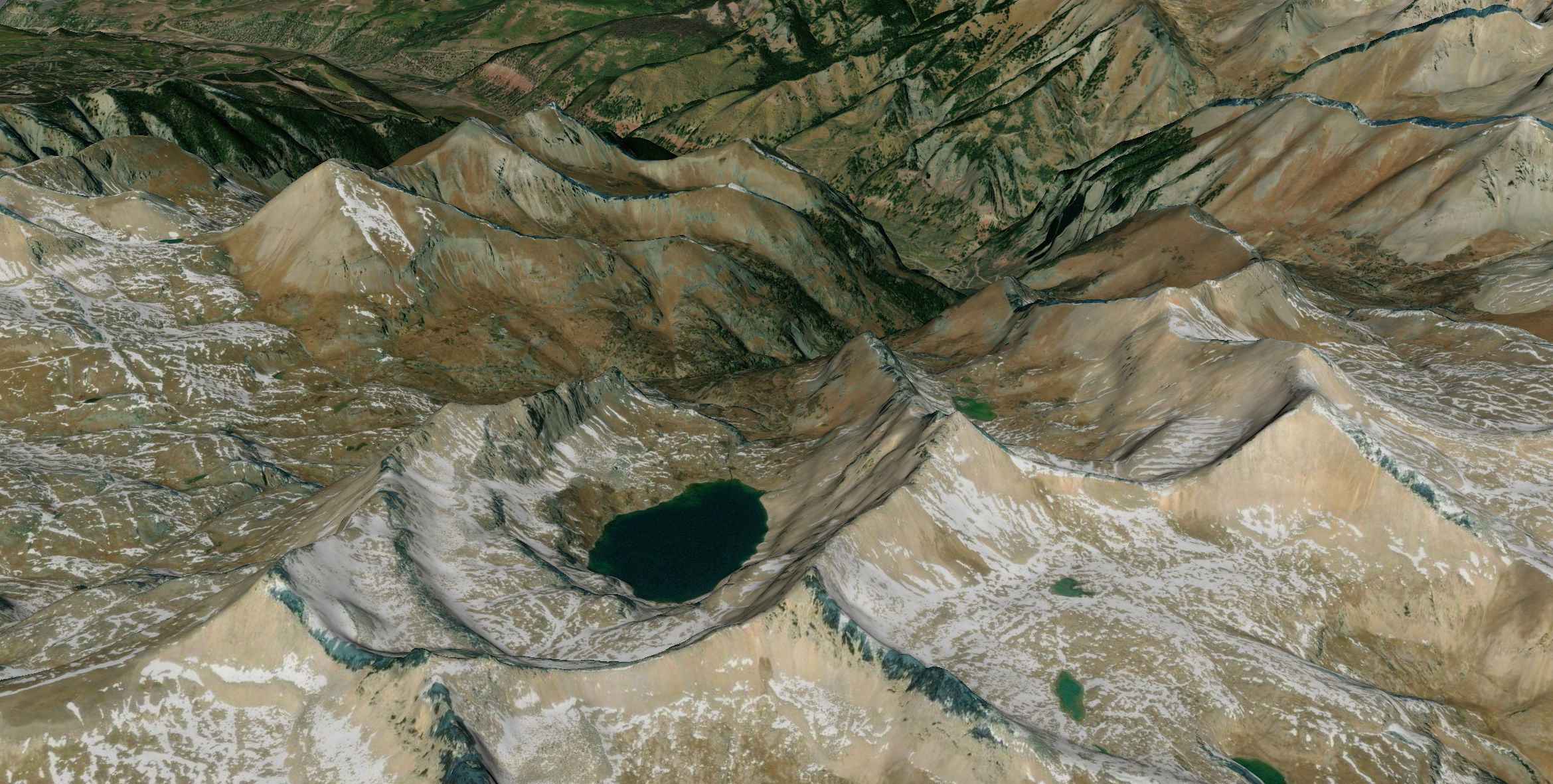 Telluride and mountains 3D model_4