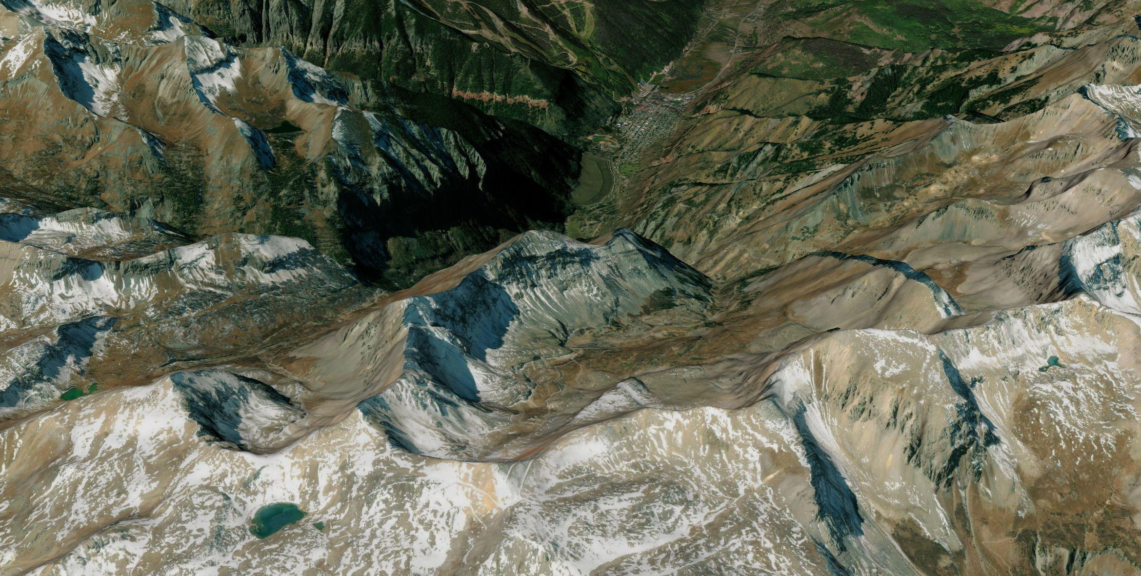 Telluride and mountains 3D model_3