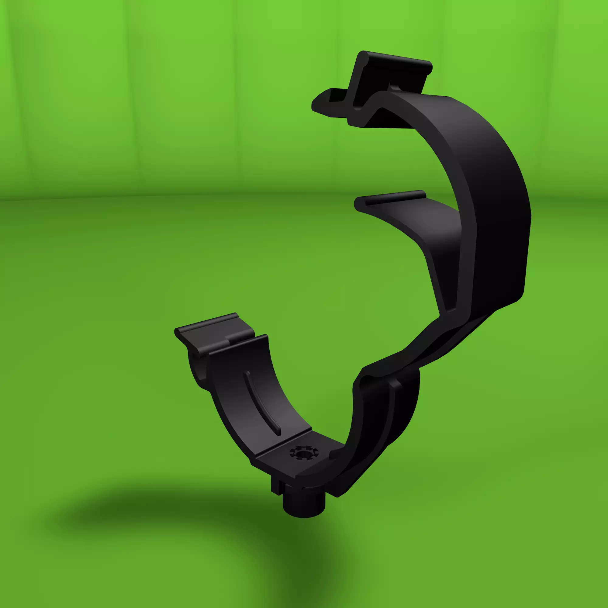 Clip clamp and anchor Low-poly 3D model_0