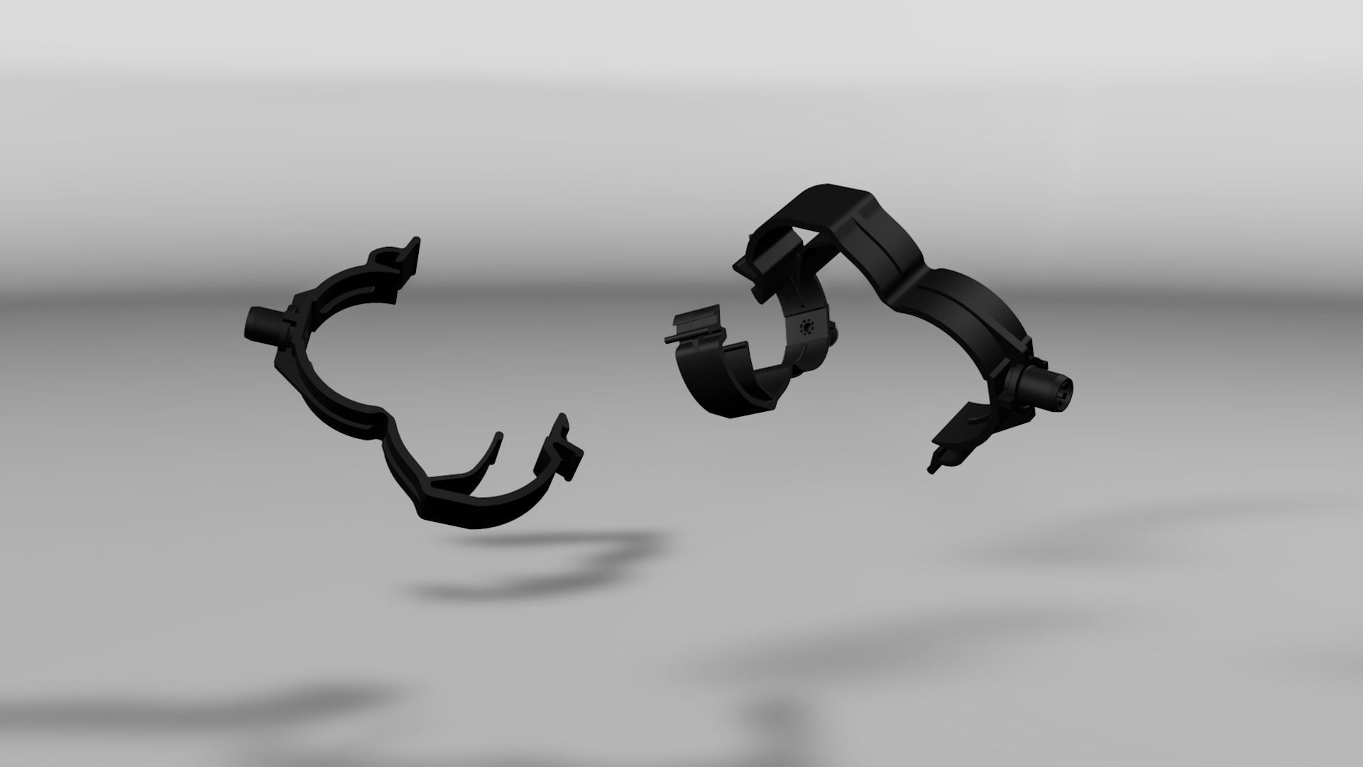 Clip clamp and anchor Low-poly 3D model_13
