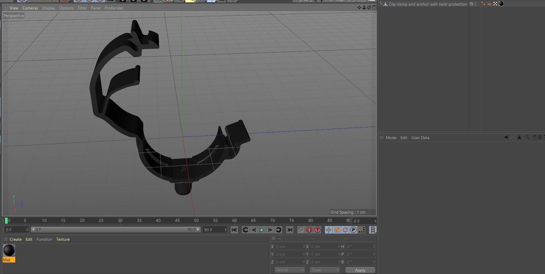 Clip clamp and anchor Low-poly 3D model_7