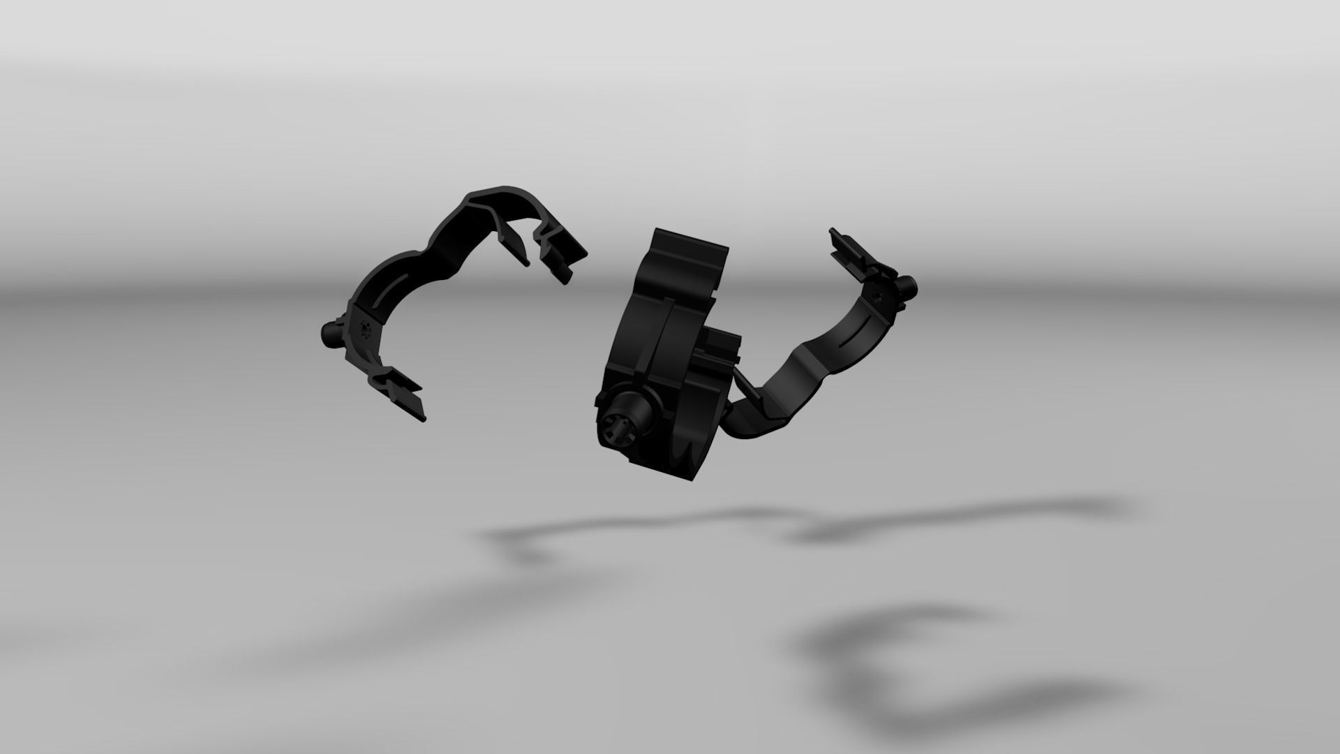 Clip clamp and anchor Low-poly 3D model_10